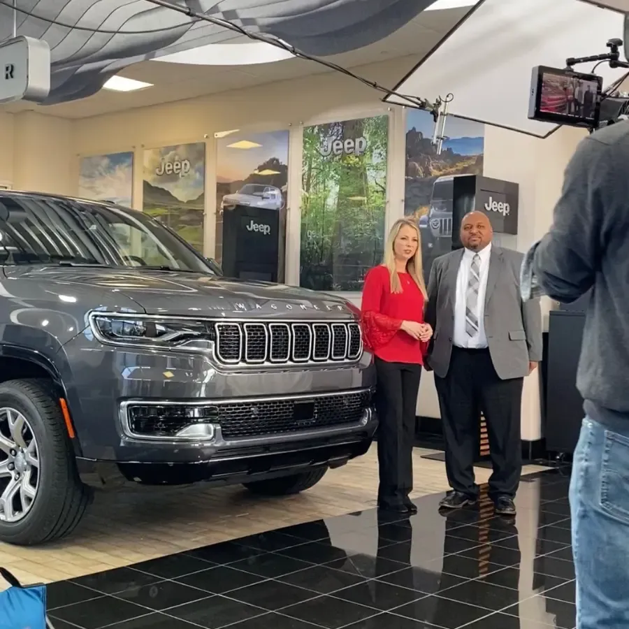 Automotive commercial shooting on location.