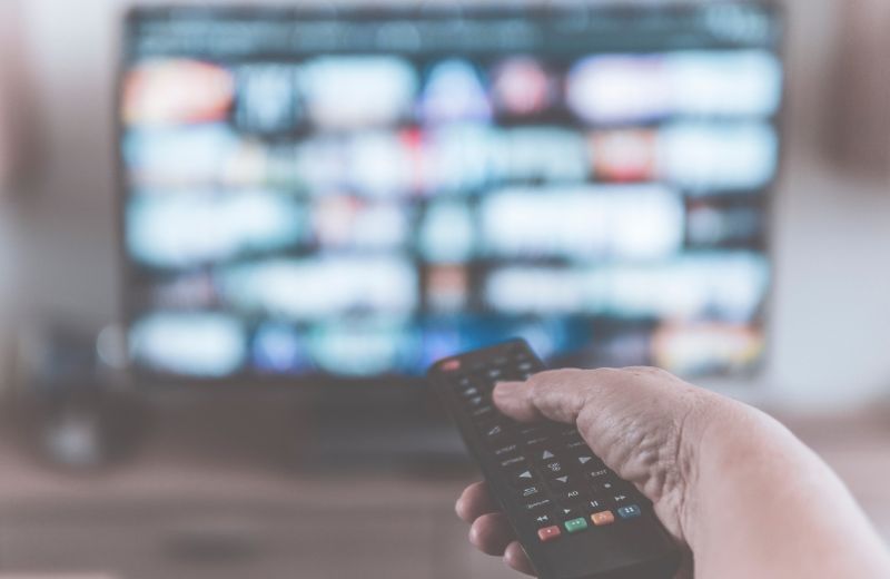 Streaming on television.